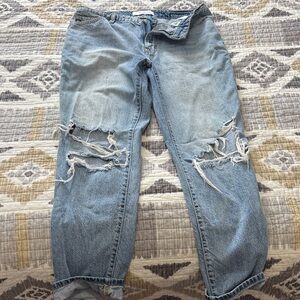 Distressed Light Blue Women’s Jeans